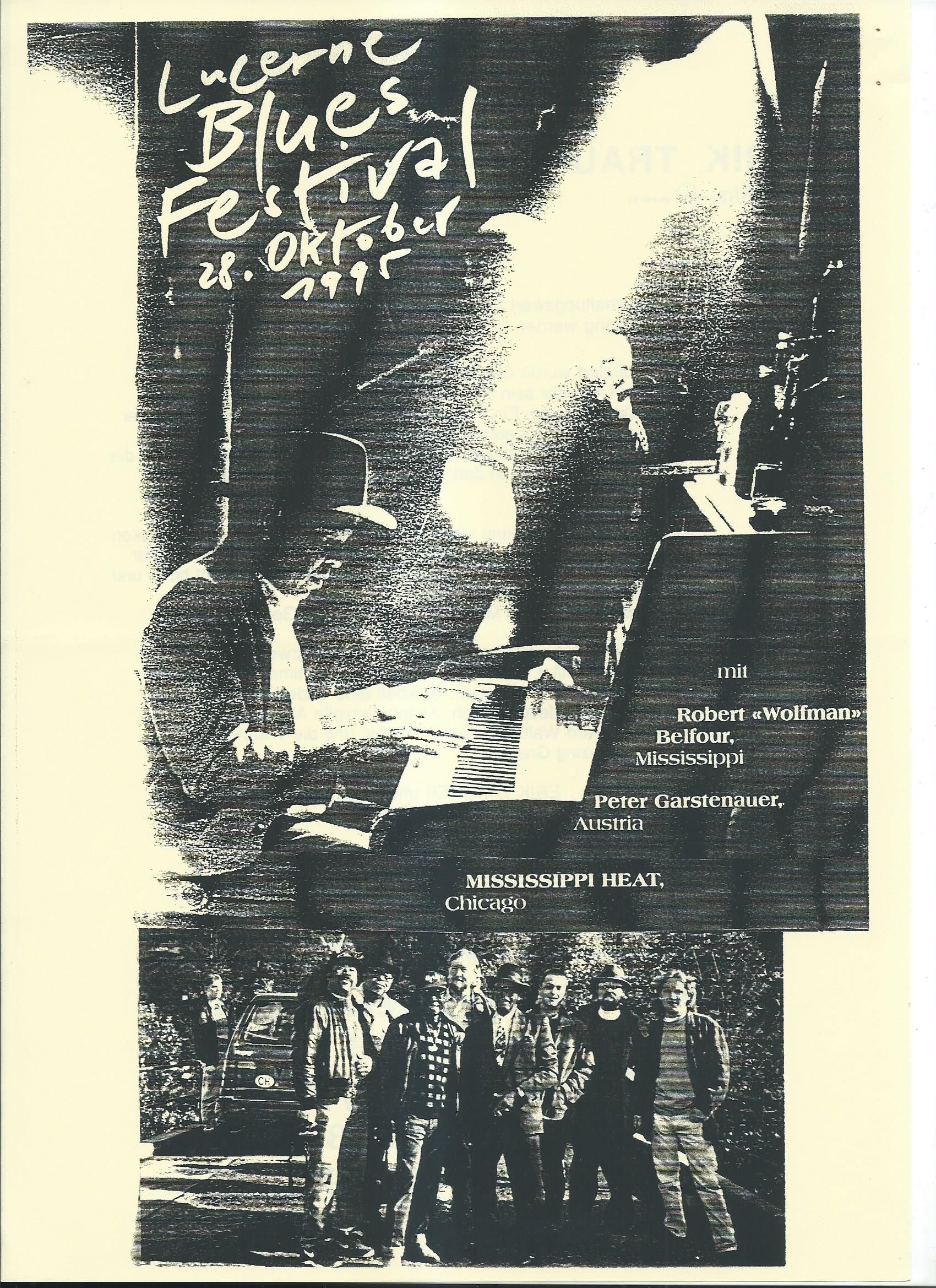 Das erste Plakat 1995